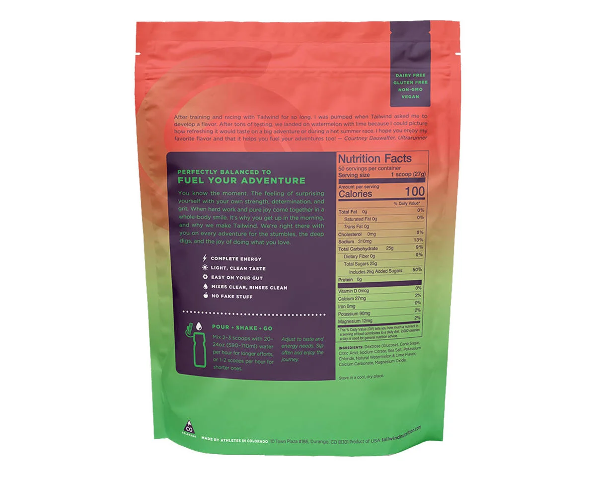 Tailwind Nutrition Endurance Fuel (Dauwaltermelon) (48oz) - view 2
